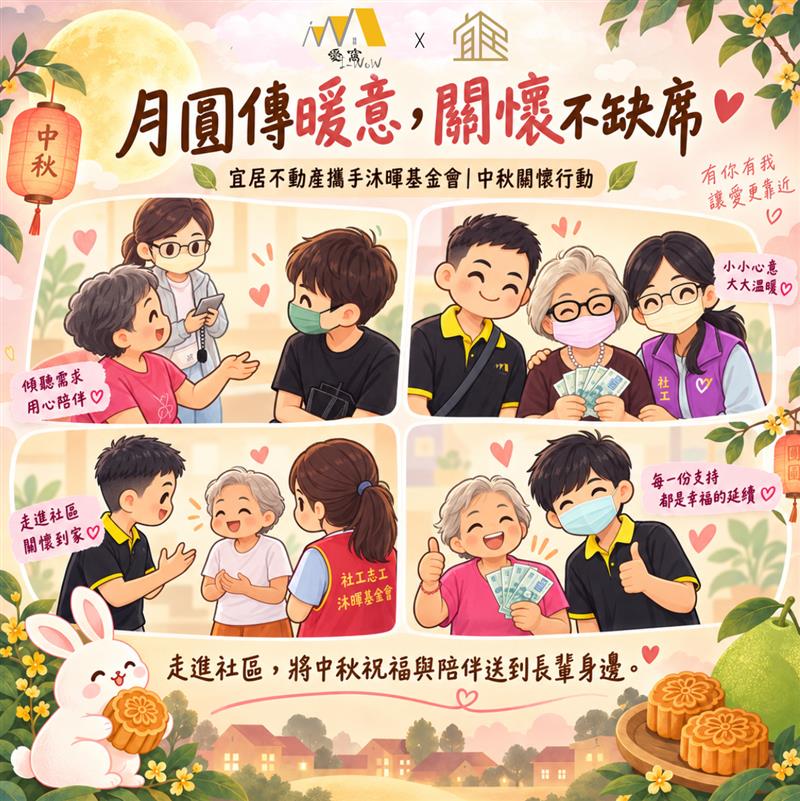 💗 走進社區，把關心送到長輩身邊｜宜居不動產 × 沐暉基金會公益關懷行動
